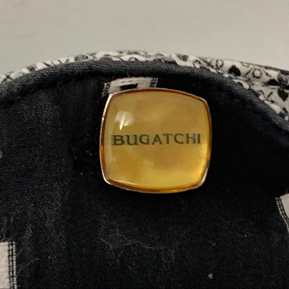 Bugatchi Black and White Button Down Shirt M - Picture 9 of 13